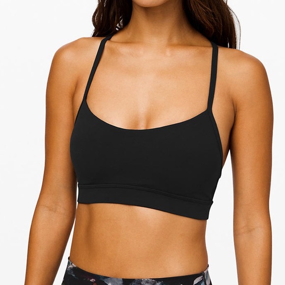 SOLD!! Black Lululemon Flow Y Sportsbra - Picture 3 of 6